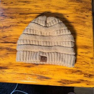 C.C Women's Tan Knit Beanie